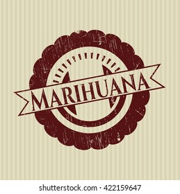 Marihuana-Gummistempel