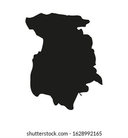Marijampoles region map in Lithuania
