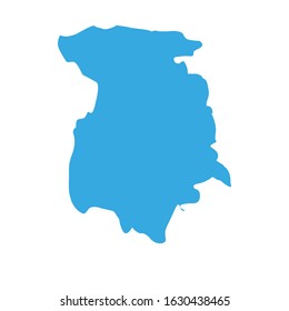 Marijampoles region map in Lithuania