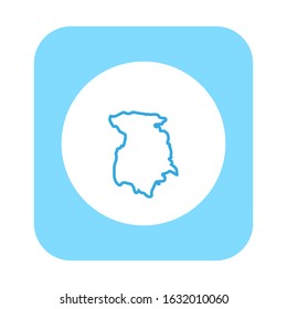 Marijampoles region map in Lithuania