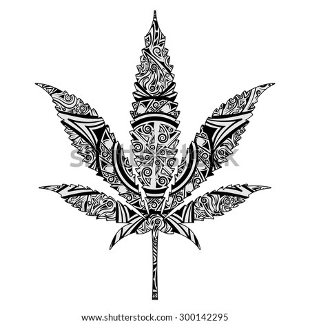 Download Marijuana Abstract Ornate Illustration Can Be Stock Vector (Royalty Free) 300142295 - Shutterstock