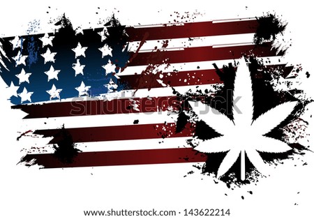 Marijuana American Flag
