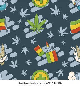 Marijuana Attributes Icons Set Two