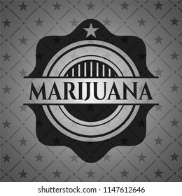 Marijuana black emblem