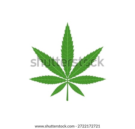 Marijuana or cannabis icon. Green marijuana vector illustration