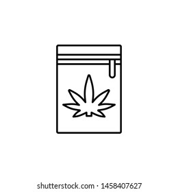 marijuana, cannabis icon. Simple thin line, outline vector of Marijuana icons for UI and UX, website or mobile application