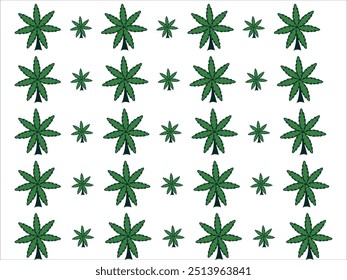 Vector de fondo de hoja de cannabis de marihuana