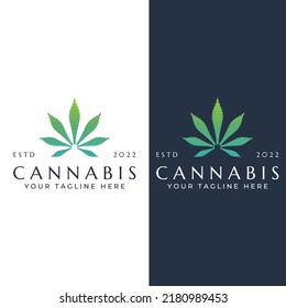 Marijuana or cannabis  leaf logo or template design.