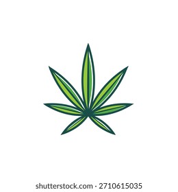 Marihuana, Plantilla con el logo de la hoja de cannabis