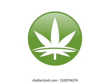 Marijuana, cannabis logo