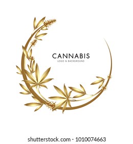 marijuana, cannabis logo graphics