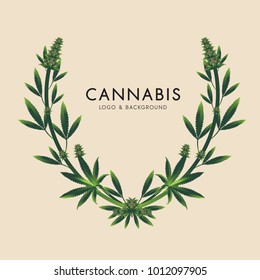 marijuana, cannabis logo graphics
