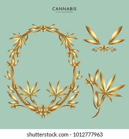 marijuana, cannabis logo graphics