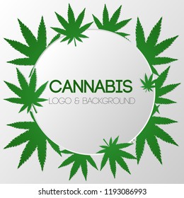 marijuana, cannabis logo graphics