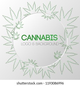 marijuana, cannabis logo graphics