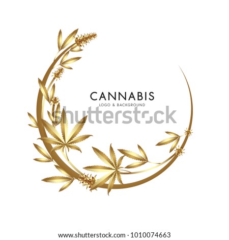 marijuana, cannabis logo graphics
