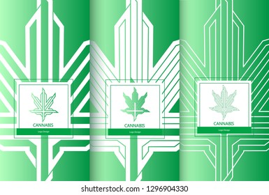 Marijuana, Cannabis packaging templates. 