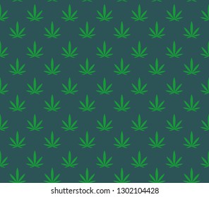 Marijuana cannabis seamless background