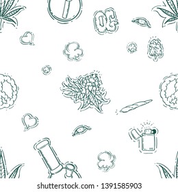  Marijuana, cannabis, seamless pattern. textile fashion. vector illustration file.