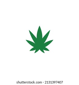 Marihuana , ilustración de un simple icono de cannabis vectorial. Para Web y Mobile UI UX