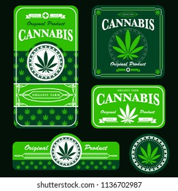  Marijuana , Cannabis Template And Packaging Design