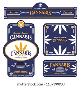 marijuana , cannabis template and packaging design