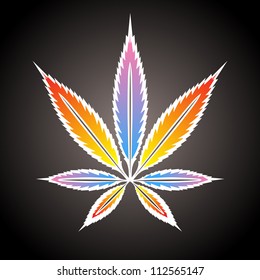 Marijuana or cannabis vector