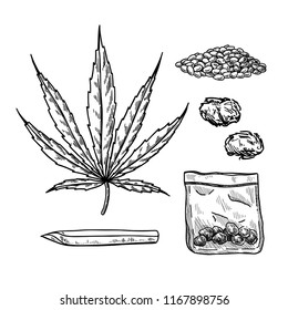 1,310 Marijuana Bud Drawing Images, Stock Photos & Vectors | Shutterstock