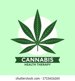 Marijuana or cannabis vector leaf