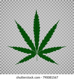 Marijuana or cannabis vector leaf. EPS10