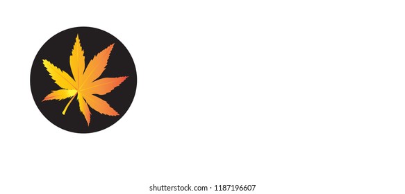 Marijuana or cannabis vector leaf.Hemp / Marijuana Leaf Icon Vector Logo Template.
