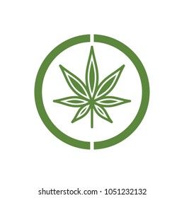 marijuana cannabis vector logo