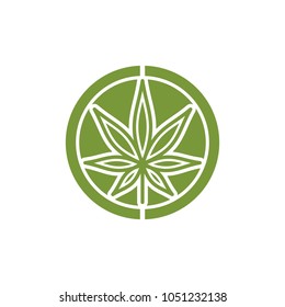 marijuana cannabis vector logo