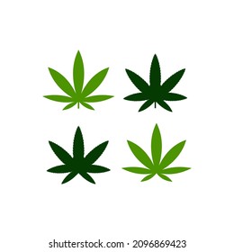 marijuana cannabis weed leaf vector