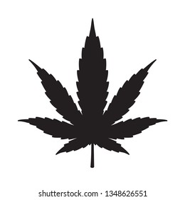 Marijuana cannabis weed vector leaf icon logo symbol graphic illustration