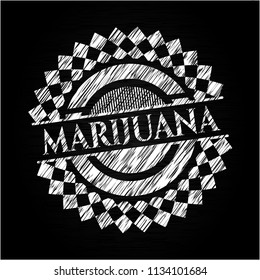 Marijuana chalk emblem