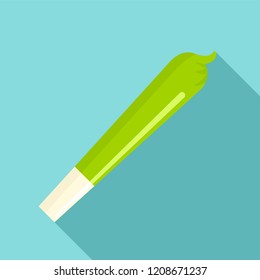 Marijuana cigar icon. Flat illustration of marijuana cigar vector icon for web design