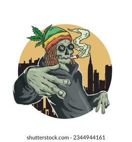 Descarga gratuita de la ilustración vectorial del cigarrillo de marihuana