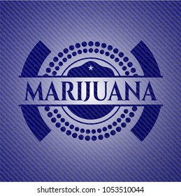 Marijuana denim background