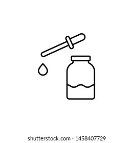 marijuana, dose, tincture icon. Simple thin line, outline vector of Marijuana icons for UI and UX, website or mobile application