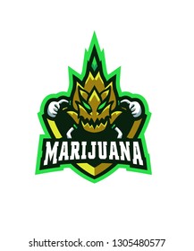 MARIJUANA E Sports Logo