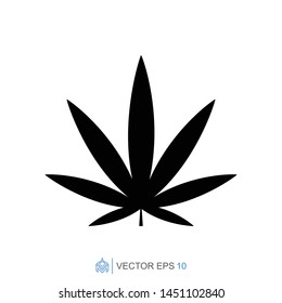 marijuana flat template icon, cannabis vector element