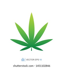 marijuana flat template icon, cannabis vector element
