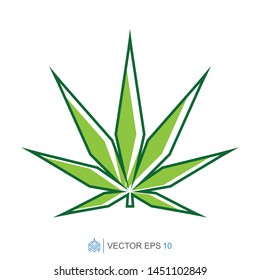 marijuana flat template icon, cannabis vector element