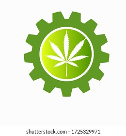 Marijuana Ausrüstung. Vector-Bild auf einem weißen Hintergrund.