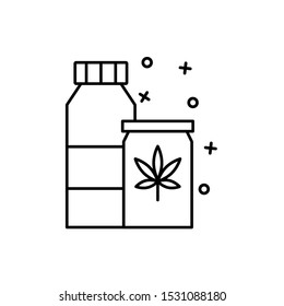 Marijuana guide drink icon. Element of narcotic