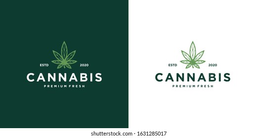 Marijuana Health Medical Cannabis Logo Designs Stock Vector (Royalty ...