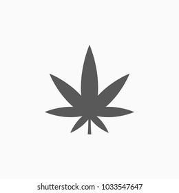 Icono de marihuana, vector de cannabis
