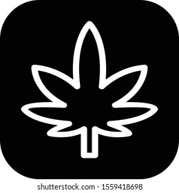 marijuana icon isolated on background
