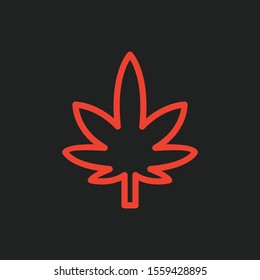marijuana icon isolated on background
